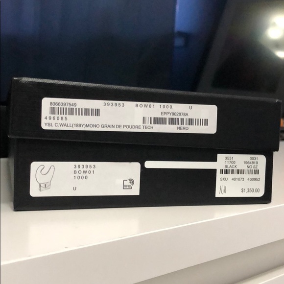 NWT YSL saint Laurent small monogram wallet chain - Picture 5 of 5